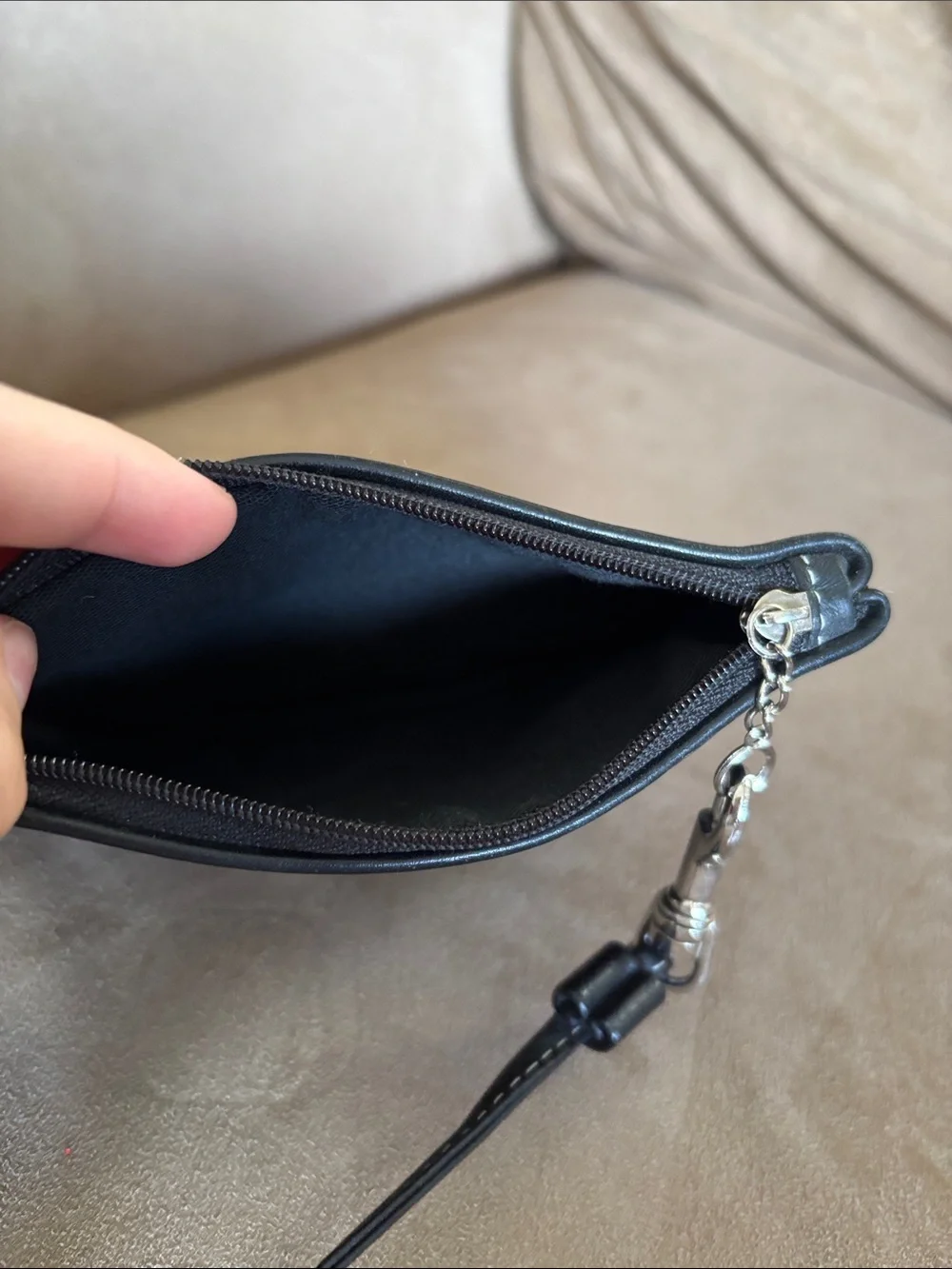 Coach compact leather